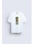Futbolcu Pelé Baskılı Bisiklet Yaka Normal Kalıp Beyaz Tişört T-Shirt 1