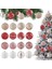 Beyaz 4 8 cm 1 Adet 8 cm Glitter Büyük Noel Topları Yılbaşı Ağacı Süsleri Topları Noel Ağacı Süsleri Asılı Kolye Navidad 2023 Yeni Yıl (Yurt Dışından) 2