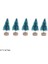 5 cm -Teal 5 Adet 5-16 cm Sisal Fiber Mini Noel Ağacı Kar Don Çam Ağacı Dıy Zanaat Noel Partisi Masa Dekorasyon Noel Süsleri (Yurt Dışından) 1
