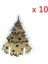 Noel Ağacı 10 Adet Noel Fincan Kartı Noel Baba Şapkası Şarap Bardağı Dekor Süsler Navidad Noel Yeni Yıl Hediye Noel Süslemeleri (Yurt Dışından) 1