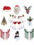 Noel Ağacı 10 Adet Noel Fincan Kartı Noel Baba Şapkası Şarap Bardağı Dekor Süsler Navidad Noel Yeni Yıl Hediye Noel Süslemeleri (Yurt Dışından) 4