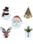 Noel Ağacı 10 Adet Noel Fincan Kartı Noel Baba Şapkası Şarap Bardağı Dekor Süsler Navidad Noel Yeni Yıl Hediye Noel Süslemeleri (Yurt Dışından) 5