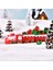 STYLE23 Mini Noel Tren Süs Noel Dekorasyon Ev Noel Baba Hediye Oyuncaklar El Sanatları Masa Deco Navidad Noel 2021 Yeni Yıl (Yurt Dışından) 5