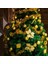 Mavi 7 cm 5/7/13 cm Büyük Çiçek Kafa Glitter Yapay Ipek Çiçek Yılbaşı Ağacı Süsleme Noel Dekorasyonları Yeni Yıl Dekor Navidad 2022 (Yurt Dışından) 3