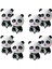 Davet Kartı Karikatür Panda Folyo Balon Parti Dekoru Hayvanlar Tema Doğum Günü Partisi Bebek Duş Malzemeleri Hayvanat Bahçesi Hayvan Balonlar Panda Parti Malzemeleri (Yurt Dışından) 2