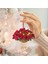 E Yapay Asılı Çiçek Sepeti Noel Kolye 2d Yeşil Kırmızı Çelenk Bitki Noel Ağacı Süsler Merry Christmas Dekorasyon Noel (Yurt Dışından) 4