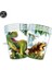 10 Adet Bardak Jurassic Dünya Dinozor Temalı Sofra Orman Safari Dinozor Bardak Tabaklar Balon Vahşi Roar Boys Dinozor Doğum Günü Partisi Dekoru (Yurt Dışından) 1