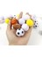 Anahtarlık 5 Adet 4 cm Komik Kabarık Top Futbol Basketbol Rugby Tenis Topları Spor Partisi Iyilik Çocuklar Çocuk Mutlu Futbol Doğum Günü Partisi Hediye (Yurt Dışından) 5