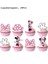 24 Küçük Kek Topper Disney Minnie Mouse Doğum Günü Partisi Dekorasyon Prenses Kızın Parti Malzemeleri Minnie Mouse Sofra Balon Afiş Kağıt Bardak (Yurt Dışından) 1