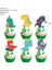 Cupcake TOPPER-24PCS Karikatür Dinozor Doğum Günü Partisi Çocuklar Orman Dinozor Çıkartmaları Şekeri Balon Erkek Doğum Günü Parti Fincan Plaka Bebek Duş Malzemeleri (Yurt Dışından) 1