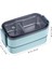 İki Kat Üç Bölmeli 304 Paslanmaz Çelik Yeni Nesil Yeşil Saklama Kabı, Lunchbox 1400 ML 4