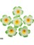 J-H18 8 cm 30 Adet 5/6/7/8/9 cm Pe Köpük Plumeria Çiçekler Dıy Yapay Çelenk Headdress Frangipani Yumurta Çiçek Kafaları Hawaii Düğün Dekor (Yurt Dışından) 1