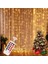 Sıcak Beyaz 3M x 1M 100LED Festoon Noel Perde Işık Çelenk Ev Noel Süs Noel Hediyeleri Için Mutlu Noel Dekor Navidad 2023 Yeni Yıl 2024 (Yurt Dışından) 2