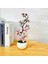 Pembe Bonsai Ipek Çiçekler Erik Çiçekleri Yapay Bitki Sahte Çiçekler Pot Flores Sakura Ağacı Dalları Ev Odası Dekorasyon (Yurt Dışından) 1