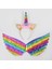 SET12 Unicorn Kafa Bandı Peri Melek Kanatları Çocuklar Hediye Kızlar Gökkuşağı Ünikorn Doğum Günü Partisi Dekorasyon Cosplay Sahne Malzemeleri Bebek Duş (Yurt Dışından) 3