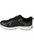 Erkek Siyah Beyaz Gri Fileli Memory Kalın Taban Koşu Yürüyüş Spor Ayakkabı 3