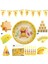 12 TOPPER-12WRAPPER Disney Winnie The Pooh Tema Çocuklar Için Doğum Günü Dekorasyon Fincan Plaka Masa Örtüsü Zemin Bebek Duş Doğum Günü Partisi Malzemeleri (Yurt Dışından) 2