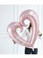 40 Inç Gül Kırmızı 1 Adet 30/40 Inç Gül Altın Kalp Balon 108 x 100 cm Büyük Boy Kırmızı Kanca Kalp Şekli Folyo Topları Düğün Sevgililer Günü Partisi Dekoru (Yurt Dışından) 2