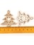 Stil 1 Mix Ahşap Noel Ağacı Desen Asılı Süsleme Charm Scrapbooking El Yapımı Aksesuar Ev Dekorasyon Dıy 44MM 10 Adet (Yurt Dışından) 5