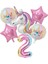 1 Takım Kafa Bandı Kanat 1 Takım Gökkuşağı Unicorn Balon 32 Inç Numarası Folyo Balonlar 1. Çocuklar Unicorn Tema Doğum Günü Partisi Süslemeleri Bebek Duş Globos (Yurt Dışından) 5