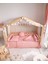 Elegance Pembe Örgü Montessori Uyku Seti 2