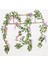 G05-2PCS-LEAFES Wisteria Yapay Çiçek Asma Sarmaşık Yaprağı Çelenk Ipek Gül Çiçek Rattan Dize Asma Düğün Kemer Çiçek Ev Bahçe Dekorasyonu (Yurt Dışından) 2