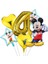 Akik 1 Takım Mickey Minnie Balonlar Bebek Duş Doğum Günü Partisi Süslemeleri 32 Inç Numarası Karikatür Mickey Mouse Balon Çocuk Oyuncakları Globos (Yurt Dışından) 1