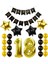 15 Adet Set1 Siyah Altın Mutlu Doğum Günü Banner Balonlar Helyum Numarası Folyo Balon Erkek Bebek Çocuklar Için Yetişkin 18 30 Doğum Günü Partisi Süslemeleri (Yurt Dışından) 3