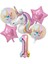 8 Adet 7 Inç Plaka 1 Takım Gökkuşağı Unicorn Balon 32 Inç Numarası Folyo Balonlar 1st Çocuklar Unicorn Tema Doğum Günü Partisi Süslemeleri Bebek Duş Globos (Yurt Dışından) 4