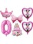 2-6 Adet Disney Minnie Mouse Doğum Günü Dekor Bebek Kız Iyilik Parti Dekor Diy Doğum Günü Numarası Balon Kombinasyonu Bebek Duş Hediyeler Kız Için (Yurt Dışından) 5