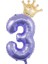 Numarası 3 32 Inç Mor Numarası Balon 0 1 2 3 4 5 6 7 8 9 Numarası Balonlar Bebek Duş Doğum Günü Partisi Düğün Yıldönümü Taç Süslemeleri (Yurt Dışından) 1