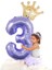 Numarası 3 32 Inç Mor Numarası Balon 0 1 2 3 4 5 6 7 8 9 Numarası Balonlar Bebek Duş Doğum Günü Partisi Düğün Yıldönümü Taç Süslemeleri (Yurt Dışından) 2