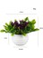 28 Mini Yapay Çiçekler Bitkiler Bonsai Masa Süsü Küçük Simüle Ağaç Saksı Bitkileri Sahte Çiçekler Ofis Masası Saksı Süs Ev (Yurt Dışından) 1