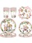 FORK-10PCS Masa Örtüsü Süslemeleri Pembe Orman Safari Tema Parti Malzemeleri Tek Kullanımlık Masa Örtüsü Sofra Bebek Duş Çocuk Doğum Günü Partisi (Yurt Dışından) 4