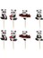 Kek TOPPER-24PC Panda Tema Çocuk Doğum Günü Partisi Malzemeleri Bambu Kağıt Saman Tabaklar Bardaklar Banner Kek Toppers Tek Kullanımlık Sofra Erkek Bebek Duş (Yurt Dışından) 1