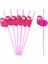 Flamingo 100 Adet 25/50/100 Adet Tropikal Şemsiye Flamingo Ananas Pipet Suyu Kokteyl Tek Kullanımlık Meyve Suyu Pipet Hawaii Parti Dekorasyon (Yurt Dışından) 1