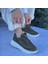 Yeşil Süet Bağcıklı Kadın Sneaker Ayakkabı 4