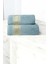 2 Parça Elysium Premium Banyo Havlu Seti Pamuk 70 x 140 cm Yeşil 1
