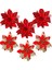 3 Adet Karışık 1 3 Adet Noel Çiçekleri Kırmızı Altın Bling Çiçek Başları Noel Ev Ağacı Süslemeleri Navidad Parti Masa Ayarı Dekor Malzemeleri (Yurt Dışından) 2