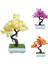 Günbatımı Kırmızı Simülasyon Bitki Yapay Saksı Ağacı Bonsai Dekoratif Sahte Yeşil Bitkiler Süsler Ev Otel Bahçe Dekor Düğün Dekorasyon (Yurt Dışından) 2