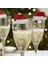 Yeşil Boynuzlar 10 Adet Yeni Noel Süslemeleri Şarap Cam Şapkalar Kart Şampanya Kırmızı Şarap Noel Şapka Kart Dekorasyon Parti Tatil Süslemeleri (Yurt Dışından) 4