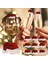 Yeşil Boynuzlar 10 Adet Yeni Noel Süslemeleri Şarap Cam Şapkalar Kart Şampanya Kırmızı Şarap Noel Şapka Kart Dekorasyon Parti Tatil Süslemeleri (Yurt Dışından) 5
