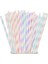 Siyah Payet 25PCS Açık Pembe Mavi Mor Kağıt Pipet Biyobozunur Parti Pipet Erkek Kız Bebek Duş Cinsiyet Ortaya Doğum Günü Düğün Dekorasyon (Yurt Dışından) 2