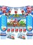 GIFTBAG-10PCS Süper Kanatları Çocuk Doğum Günü Partisi Dekorasyon Tek Kullanımlık Plaka Jett Alüminyum Film Balon Karikatür Jet Uçağı Bebek Duş Malzemeleri (Yurt Dışından) 2
