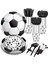 Balonlar Set 3 Futbol Doğum Günü Tek Kullanımlık Masa Örtüsü Futbol Partisi Tek Kullanımlık Sofra Setleri Çocuk Boys Mutlu Futbol Doğum Günü Partisi Malzemeleri (Yurt Dışından) 4