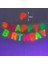 E 30 Parça Glow Parti Neon Malzemeleri Uv Işıkta Glow Mutlu Doğum Günü Pastası Cupcake Toppers Siyah Işık Doğum Günü Partisi Dekorasyon (Yurt Dışından) 1
