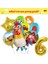 Balon Suit-6-9pcs Çiftlik Hayvanları Parti Dekorasyon Balonları Karikatür Inek Tavuk Domuz Kağıt Sofra Zemin Bebek Duş Çocuklar Doğum Günü Partisi Malzemeleri (Yurt Dışından) 1