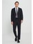 Slim Fit Dar Kesim Mono Yaka Yünlü Takım Elbise 4