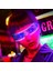 B Renkli LED Işıklı Gözlük Müzik Festivali Bar Ktv Neon Parti Cadılar Bayramı Dekorasyon LED Gözlük Glow Sunglass Bilimkurgu Gözlük (Yurt Dışından) 3