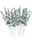 Yeşil White-1pc 12PCS Yapay Okaliptüs Yaprakları Sahte Yeşil Yaprak Dalları Düğün Partisi Için Açık Bahçe Masa Dekorasyonu Ev Dekor Bitkiler (Yurt Dışından) 5
